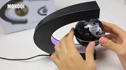 Globe magnétique en lévitation avec lumière LED | Cadeau technologique original pour homme ou père
