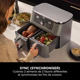 Air Fryer Ninja DualZone 9.5L  6-en-1 Gris friteuse DZ400EU