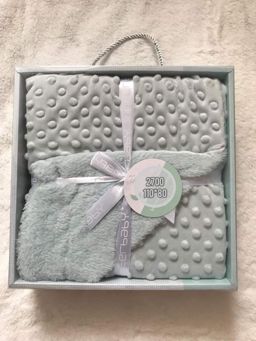 Couverture pour bébé motif cercle Gris