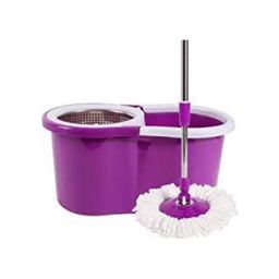 Seau essoreur et balais microfibre  Violet