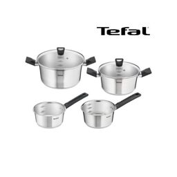 Tefal Série De 6 Pièces Faitouts  Et Casseroles Argent