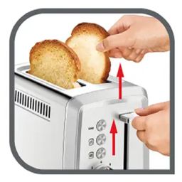Tefal grill pain inox ‎850W  TT321D10