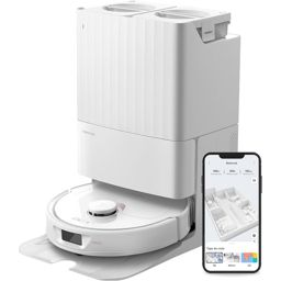 Roborock Qrevo robot aspirateur station multifonction blanc