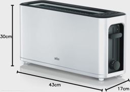 Braun Grille pain HT 3110 WH 1000watts