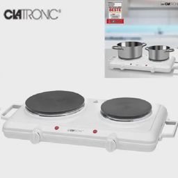 Clatronic Double Plaque De Cuisson  Dkp 3583  2500 W  Blanc