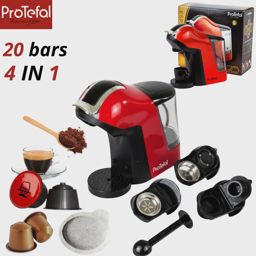 Protefal machine à café  cafetiere 20 bars 4 en 1 EM-308 R