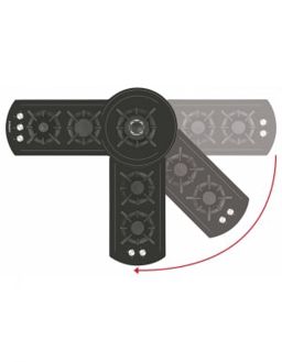 PROFF P102 plaque cuisson de Coin Rotatif 100cm
