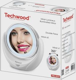 Techwood Miroir éclairé TML-2674