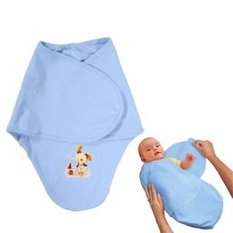 Bebekevi Couverture Bébé Emmaillotage Bleu
