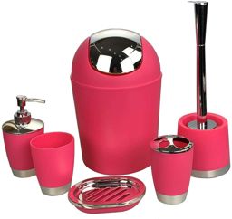 Ensemble de salle de bain 5 pièces  Rose