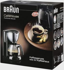 Braun Cafetière Filtre WKF570-1 1100 W Inox-Noir