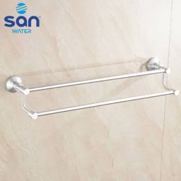 San-Water Porte serviette pour salle de bain 2 barres