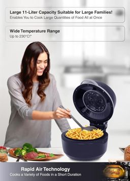 FANCY MIRACLE 11 Litres  friteuse  1300 wat  RA-131