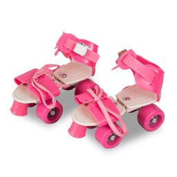 Patins à roulettes 4 roues rose pointure 25 à 34