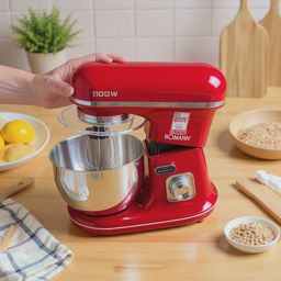 Robot Pétrin Multifonctions 5L 1100W Bomann KM 6030 CB rouge
