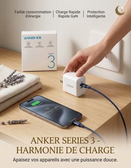 Chargeur Rapide ANKER Series 3 - Technologie GaN