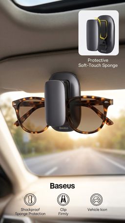 Support Lunettes Voiture Baseus Platinum Clip