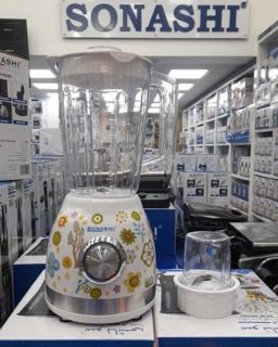 SONASHI BLENDER EN PLASTIQUE 1.5L 400 W AVEC TASSE INCASSABLE SB-202