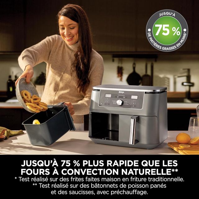 Air Fryer Ninja DualZone 9.5L  6-en-1 Gris friteuse DZ400EU