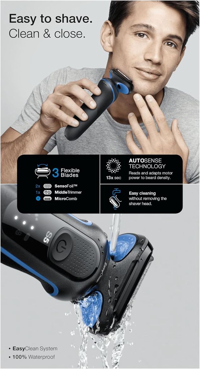 Braun Rasoir électrique Series 5 51-M1000s sans fil