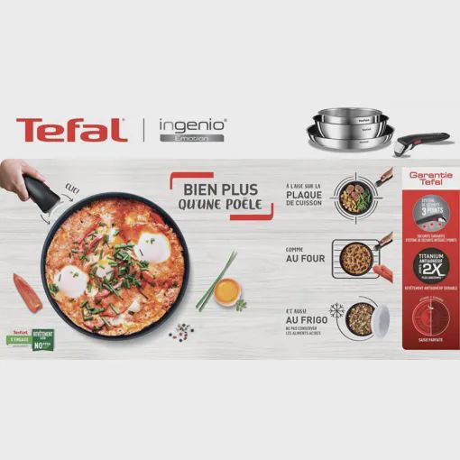 Tefal Set Batterie De Cuisine 8Pcs Ingenio Emotion L8968S04