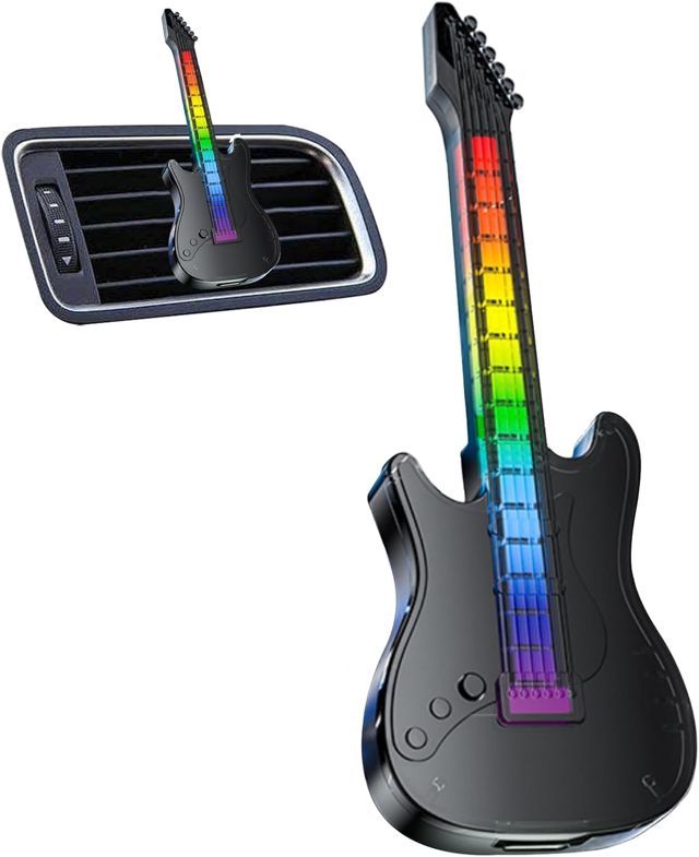 Diffuseur de parfum voiture en forme de guitare LED
