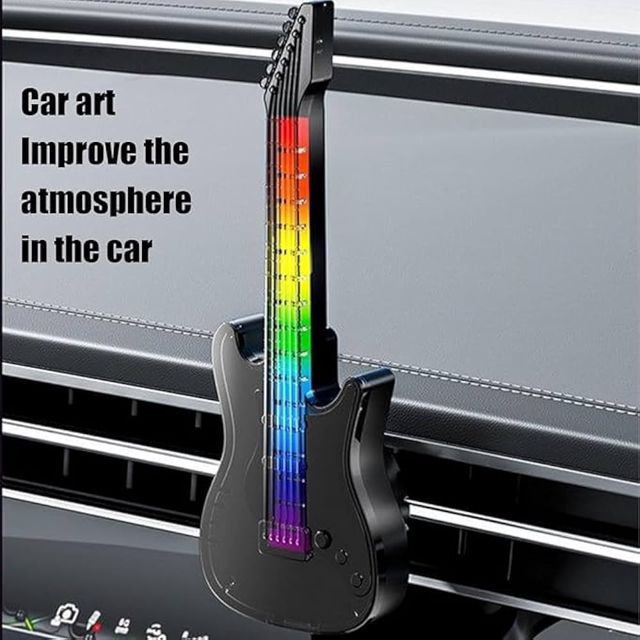 Diffuseur de parfum voiture en forme de guitare LED