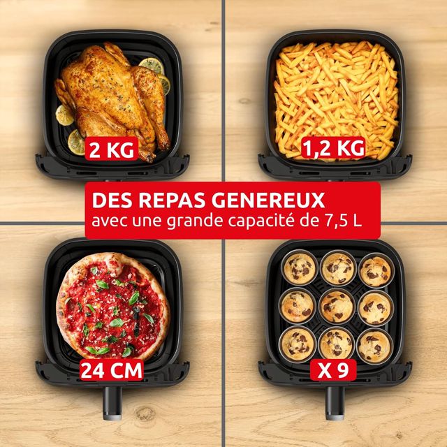 مقلاة بدون زيت Moulinex air fryer soleil 7.5L EZ866F0