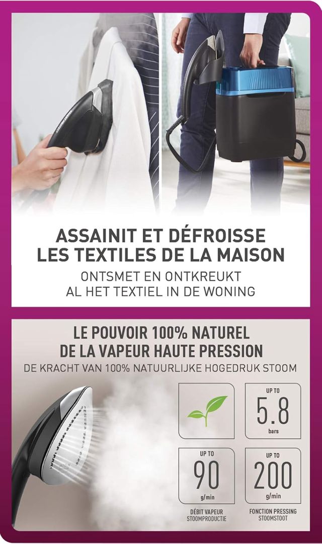 Tefal defroisseur purificateur cube 5.5bars UT2020