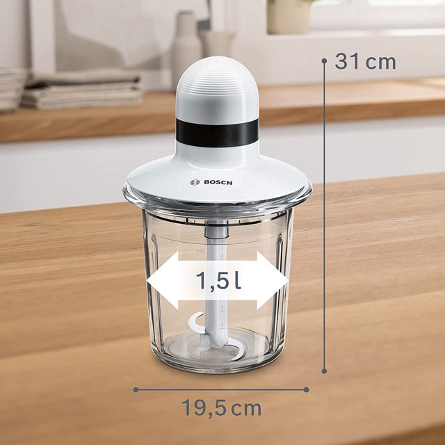 Bosch hachoir 550W Blanc-MMR15A1