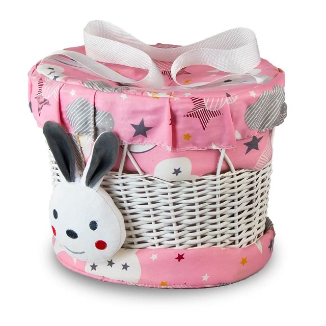 Panier de rangement bébé et enfants-Rose
