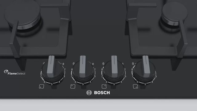 BOSCH Plaque de cuisson FlameSelect Noir PPH6A6B20