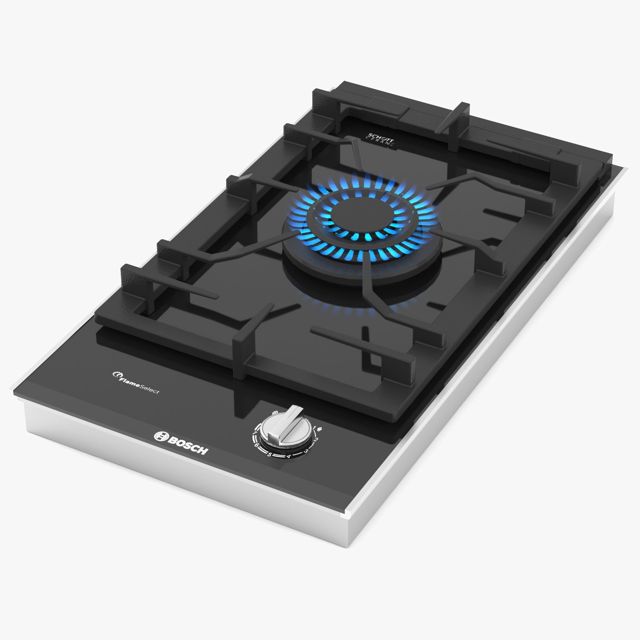 Bosch Plaque Domino à gaz 30 cm , Noir PRA3A6D70