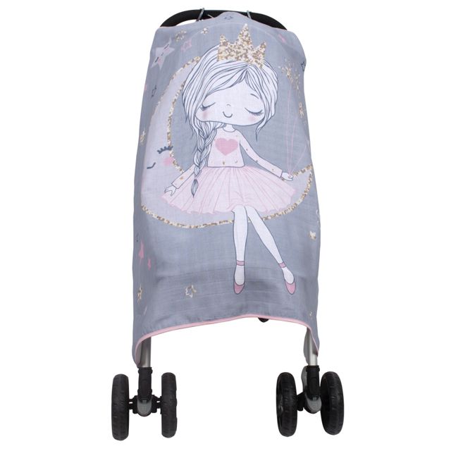 SEVIBEBE Housse de poussette en mousseline