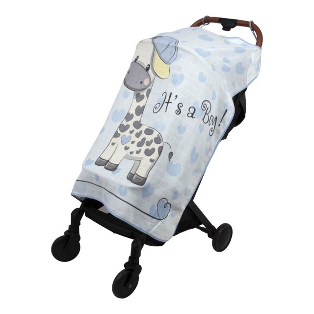 SEVIBEBE Housse de poussette en mousseline
