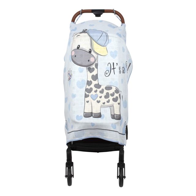 SEVIBEBE Housse de poussette en mousseline