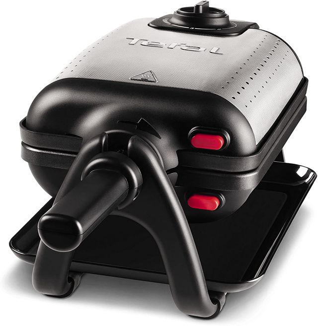 Tefal gaufrier 4en1 Noir/Inox gaufré WM755D12