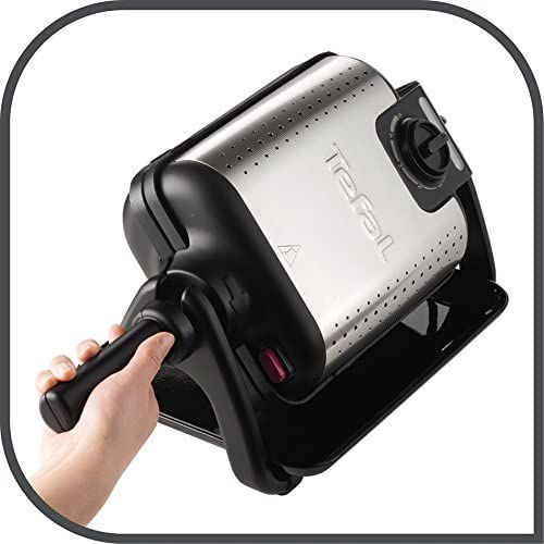 Tefal gaufrier 4en1 Noir/Inox gaufré WM755D12