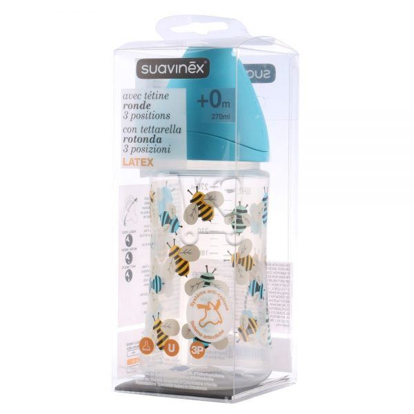 SUAVINEX Biberon plastique 270 ml 0-6 mois