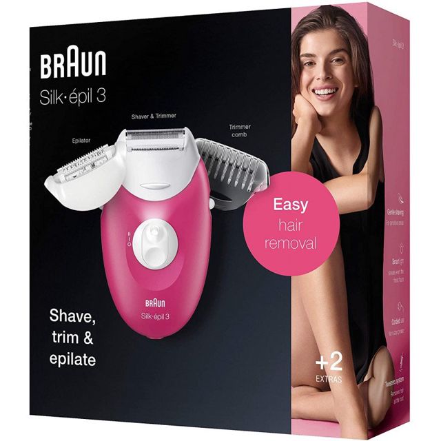 Braun épilateur électrique silk épil 3 SE3 410