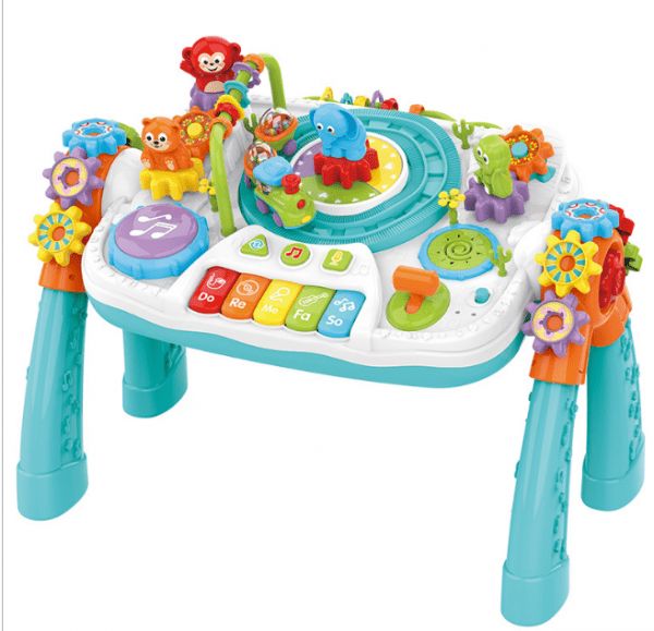 Kids Melody Table d'apprentissage 2-en-1 rechargeable