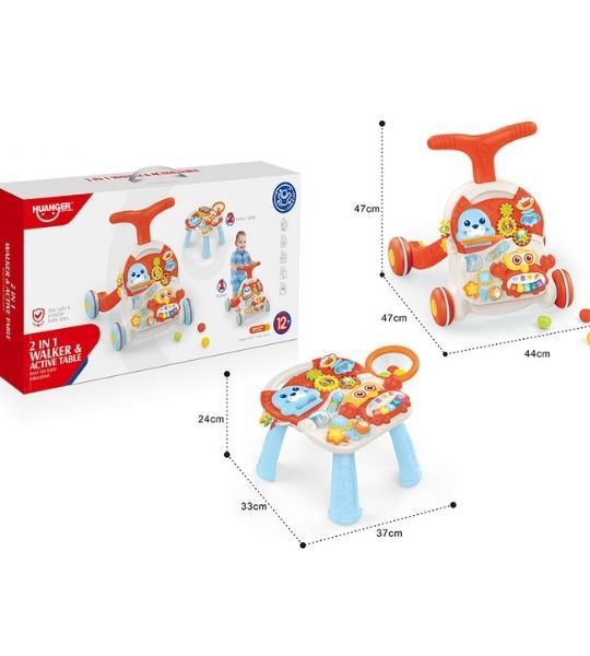 Huanger Trotteur & Table active 2-en-1