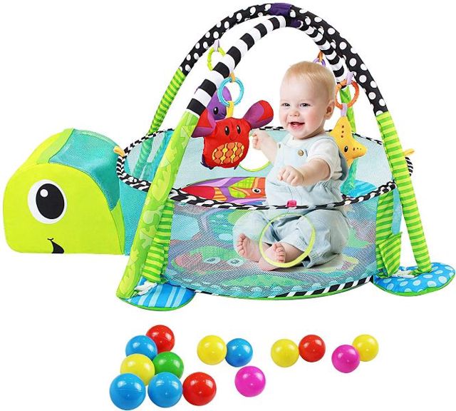 Tapis de jeu 3 en 1- thème des animaux- Tortue