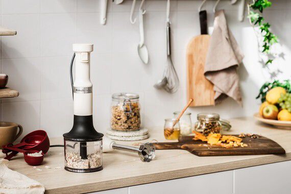 Kitchenaid Bars Mixeur Beige acier inoxydable
