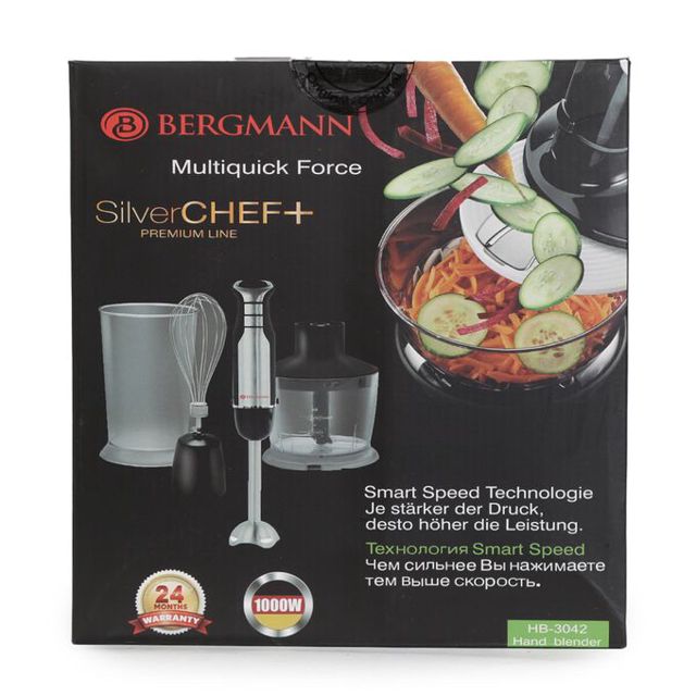 Bergmann Mixeur Plongeur Silver Chef Hb3042