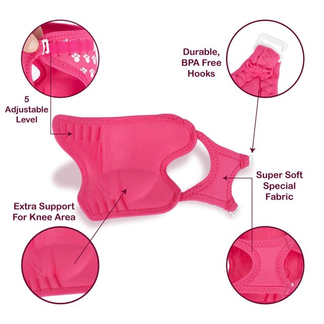Sevibebe Genouillère rampante pour bébé Rose, bleu , noir