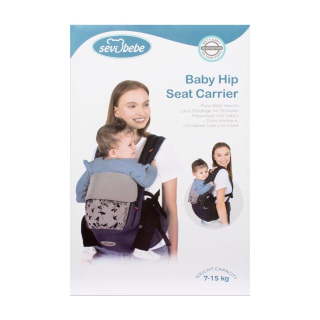 Sevibebe Porte-bébé de luxe avec siège de hanche 15 kg max