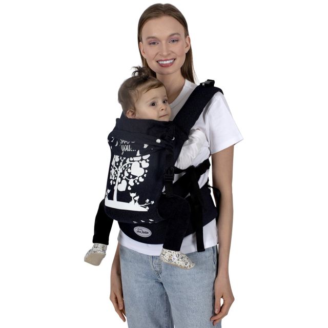 Sevibebe Porte-Bébé Kangourou Noir