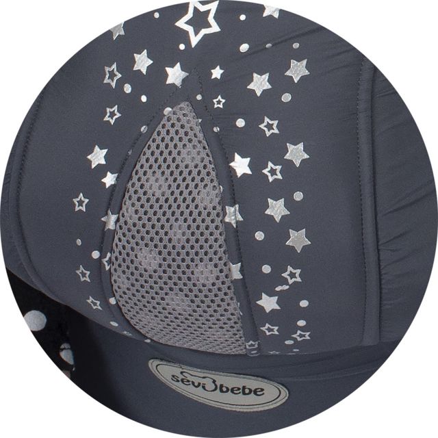 Sevibebe Porte-Bébé Kangourou de luxe Bleu marine