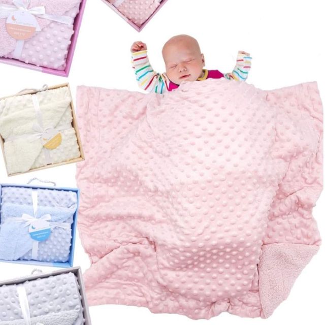Couverture pour bébé motif étoile Bleu